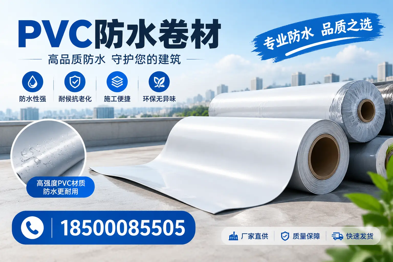 常见pvc防水卷材选型误区,榆林用户必看